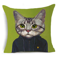 HKM-833619 Cartoon Anime Print Cotton Pillow Case - 45x45cm