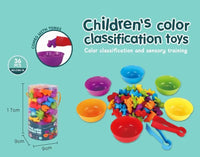 HKM-833619 Montessori Sensory Counting Dinosaur Game with Shape Matching and Sorting Cups for Kids