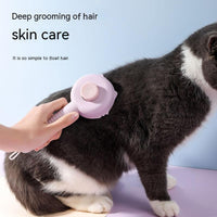 HKM-833747 Floating Hair Comb Brush for Dogs - Plastic Pet Grooming Tool in Green, Pink, and Blue, 22x8.8x5 cm