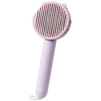 HKM-833747 Floating Hair Comb Brush for Dogs - Plastic Pet Grooming Tool in Green, Pink, and Blue, 22x8.8x5 cm