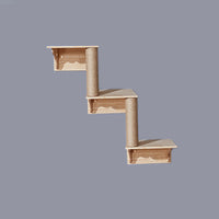 HKM-833811 Wall-Mounted Cat Jumping Platform Made of Solid Wood for Active Pets