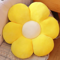 HKM-833939 Colorful Flower Plush Cushion - Super Soft Short Plush, 30-65 cm for Ages 7-14