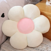HKM-833939 Colorful Flower Plush Cushion - Super Soft Short Plush, 30-65 cm for Ages 7-14