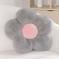 HKM-833939 Colorful Flower Plush Cushion - Super Soft Short Plush, 30-65 cm for Ages 7-14