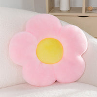 HKM-833939 Colorful Flower Plush Cushion - Super Soft Short Plush, 30-65 cm for Ages 7-14