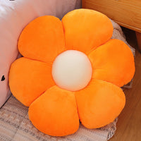 HKM-833939 Colorful Flower Plush Cushion - Super Soft Short Plush, 30-65 cm for Ages 7-14