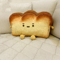 HKM-834131 Emotionally Adorable Cartoon Toast Plush Cushion - Soft PP Cotton Pillow in Various Sizes