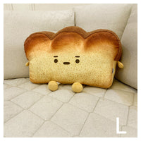 HKM-834131 Emotionally Adorable Cartoon Toast Plush Cushion - Soft PP Cotton Pillow in Various Sizes