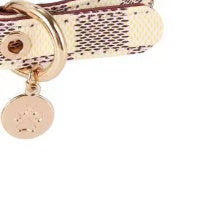 HKM-834515 Old Flower Leather Pet Collar Cool Cute