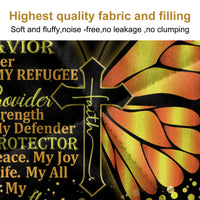 HKM-834643 3-Piece Butterfly and Sunflower Pattern Quilt Set with Pillowcases, Multiple Sizes Available