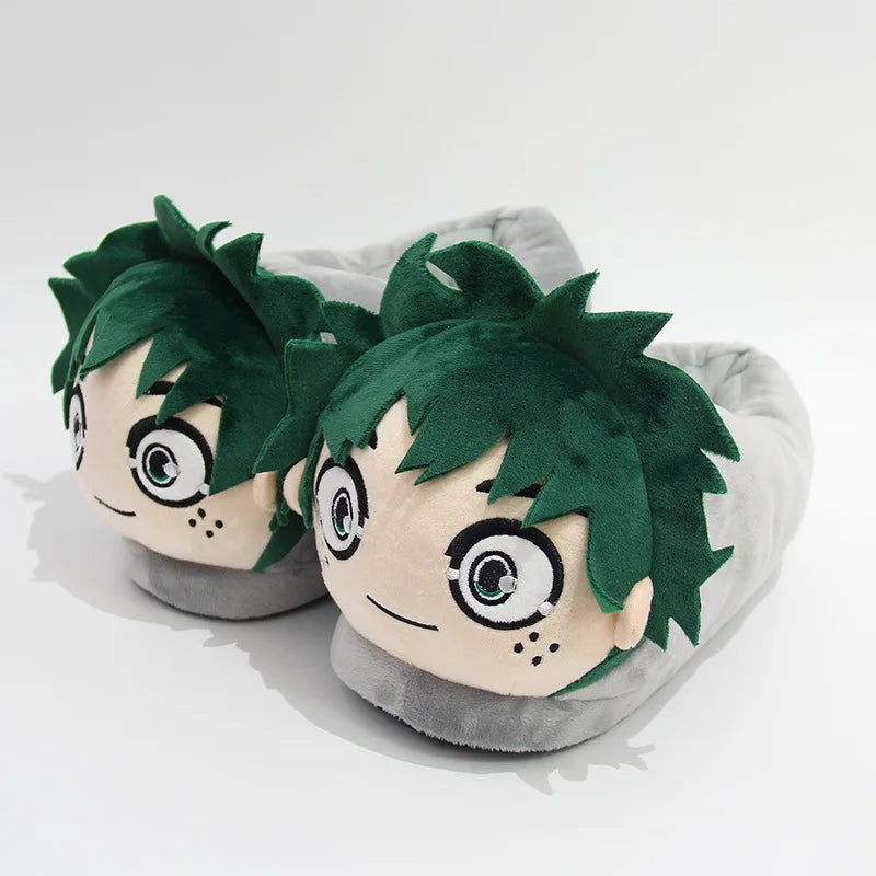 HKM-834643 Cozy 3D Plush Animal Slippers for Kids and Adults - Soft Indoor Cotton Footwear