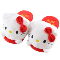 HKM-834643 Cozy 3D Plush Animal Slippers for Kids and Adults - Soft Indoor Cotton Footwear