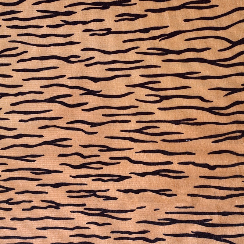HKM-834643 Soft Animal Print Flannelette Fabric - 100% Polyester Decorative Cloth for All Seasons