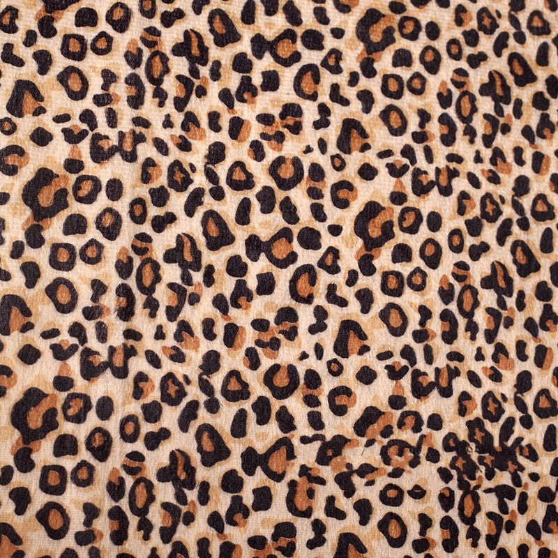 HKM-834643 Soft Animal Print Flannelette Fabric - 100% Polyester Decorative Cloth for All Seasons
