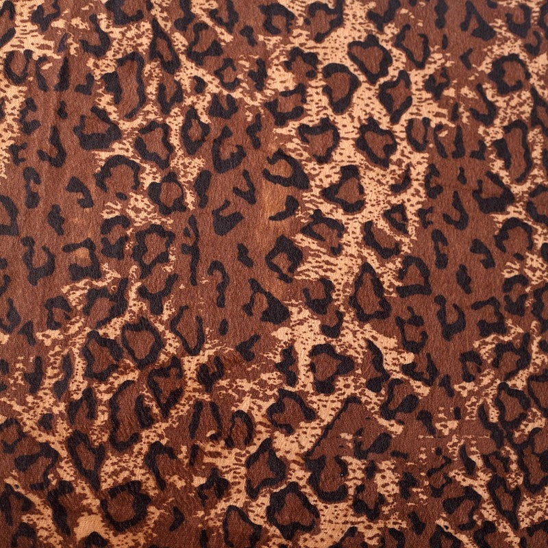 HKM-834643 Soft Animal Print Flannelette Fabric - 100% Polyester Decorative Cloth for All Seasons