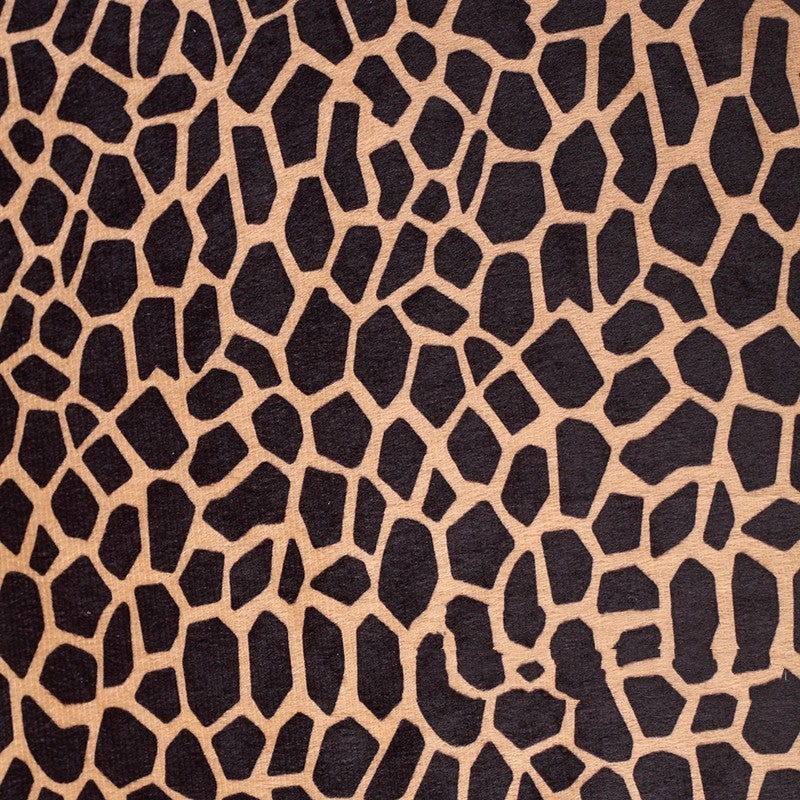 HKM-834643 Soft Animal Print Flannelette Fabric - 100% Polyester Decorative Cloth for All Seasons
