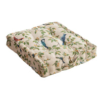 HKM-834707 American Style Floral Seat Cushion with Waist Support - Thick, Comfortable Design, Made from Polyester, 40x40x8cm