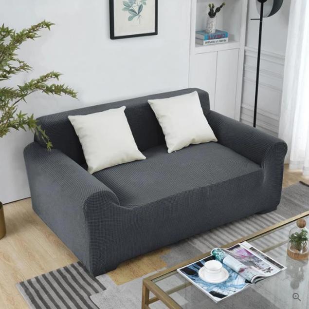 HKM-835027 Elastic Non-Slip Sofa Cover in Polyester Spandex for Modular Sofas, Multi-Sizes Available
