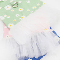 HKM-835411 Cute Bichon Princess Dress for Small Dogs - Cotton, Available in Green, Pink, Blue, Sizes S-XXL