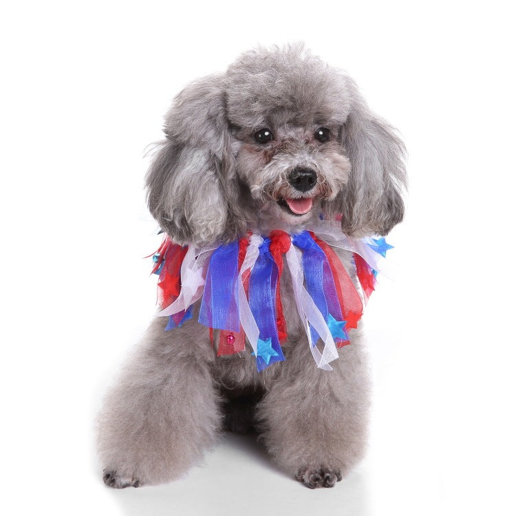 HKM-835411 Festive Adjustable Polyester Pet Christmas Neckband for All Seasons