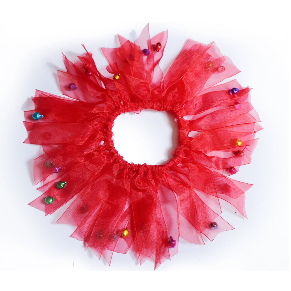 HKM-835411 Festive Adjustable Polyester Pet Christmas Neckband for All Seasons