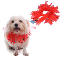 HKM-835411 Festive Adjustable Polyester Pet Christmas Neckband for All Seasons