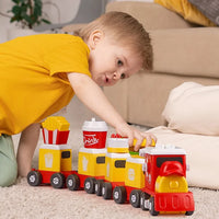 HKM-835539 5-in-1 Train Robot Building Blocks Set - DIY Dinosaur & Vehicle Play Puzzle - Educational Toy for Ages 3+
