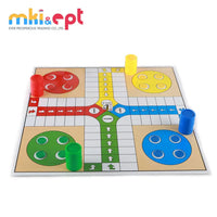 HKM-835603 Colorful Plastic Ludo Board Game Set - Fun Family Game for Kids, Portable Packaging