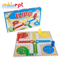 HKM-835603 Colorful Plastic Ludo Board Game Set - Fun Family Game for Kids, Portable Packaging