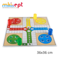 HKM-835603 Colorful Plastic Ludo Board Game Set - Fun Family Game for Kids, Portable Packaging