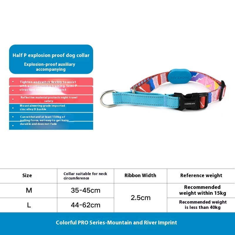 HKM-835667 Durable Nylon Pet Traction Neckband - Explosion-Proof Collar in Sunrise, Bobby, Hill Mark, Florida