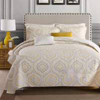 HKM-835795 Pure Cotton Summer Floral Duvet Set - Three-Piece Bedding Collection