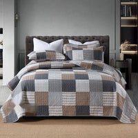 HKM-835795 Pure Cotton Summer Floral Duvet Set - Three-Piece Bedding Collection
