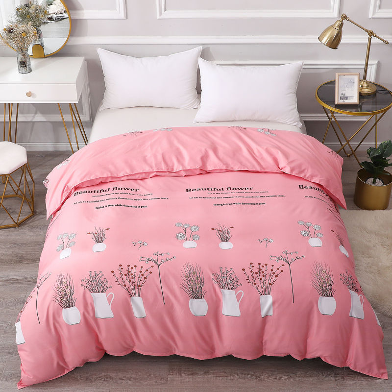 HKM-835795 Student Dormitory Skin-Friendly Brushed Quilt Cover in Various Elegant Patterns and Sizes