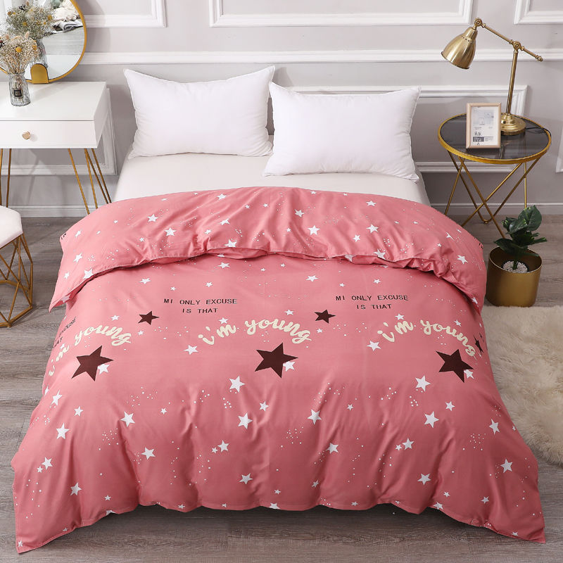 HKM-835795 Student Dormitory Skin-Friendly Brushed Quilt Cover in Various Elegant Patterns and Sizes