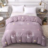 HKM-835795 Student Dormitory Skin-Friendly Brushed Quilt Cover in Various Elegant Patterns and Sizes