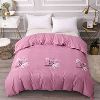 HKM-835795 Student Dormitory Skin-Friendly Brushed Quilt Cover in Various Elegant Patterns and Sizes