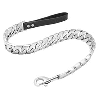 HKM-835923 Stainless Steel Cast Titanium Steel Dog Leash in Gold for Large Dogs