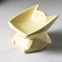 HKM-835987 Ceramic High-Leg Cat Food Bowl for Cervical Spine Support