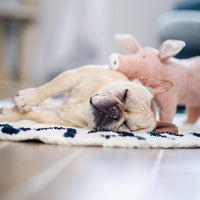 HKM-835987 Pink Pig Plush Dog Sleeping Companion Toy for Comfort and Relaxation