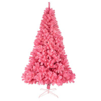 HKM-836243 6ft PVC Pink Christmas Tree - Full Lush Design for Festive Home Decor