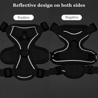 HKM-836307 Adjustable Soft Mesh Cat Harness and Leash Set for All Cats - Anti-Escape, Breathable Design with Reflective Safety Features