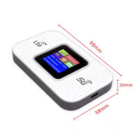HKM-836307 Portable 5G LTE Wireless Mobile Router with 3000mAh Battery and Color Display