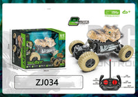 HKM-836371 Remote Control Dinosaur Truck Toy - Electric Climbing Stunt Car for Kids - Ages 5 and Up