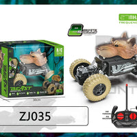 HKM-836371 Remote Control Dinosaur Truck Toy - Electric Climbing Stunt Car for Kids - Ages 5 and Up