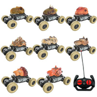 HKM-836371 Remote Control Dinosaur Truck Toy - Electric Climbing Stunt Car for Kids - Ages 5 and Up