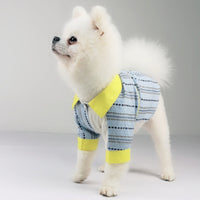 HKM-836563 Cotton Leisure Pet Shirt in Blue - Various Sizes Available