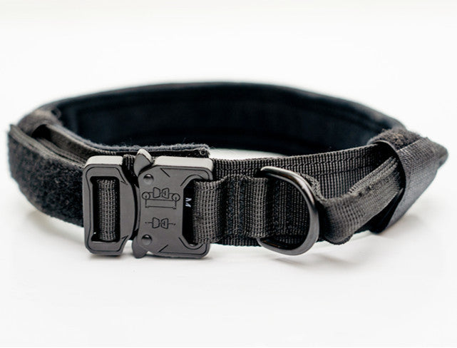 HKM-836627 Nylon Dog Collars for Medium to Large Dogs in Khaki, Black, and Army Green