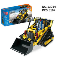 HKM-836691 DIY Educational Remote Control Building Bricks Engineering Car Crawler Loader for Kids 8 Years and Up
