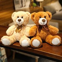 HKM-836947 Customized Multi-Color PP Cotton Teddy Bear with Bowknot, 25cm Plush Stuffed Toy for All Ages